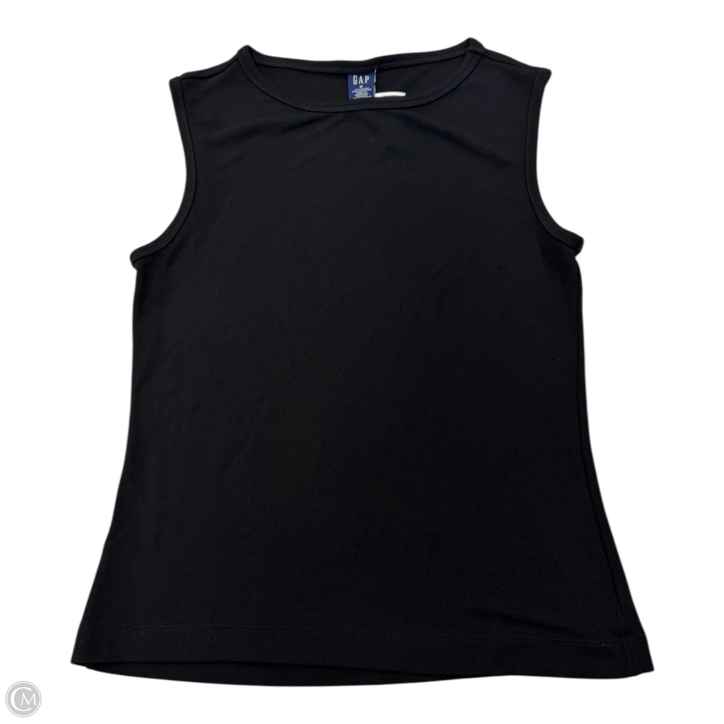 Top Sleeveless Basic By Gap In Black, Size: M
