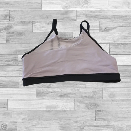 Athletic Bra By Lululemon In Black & Purple, Size: 10