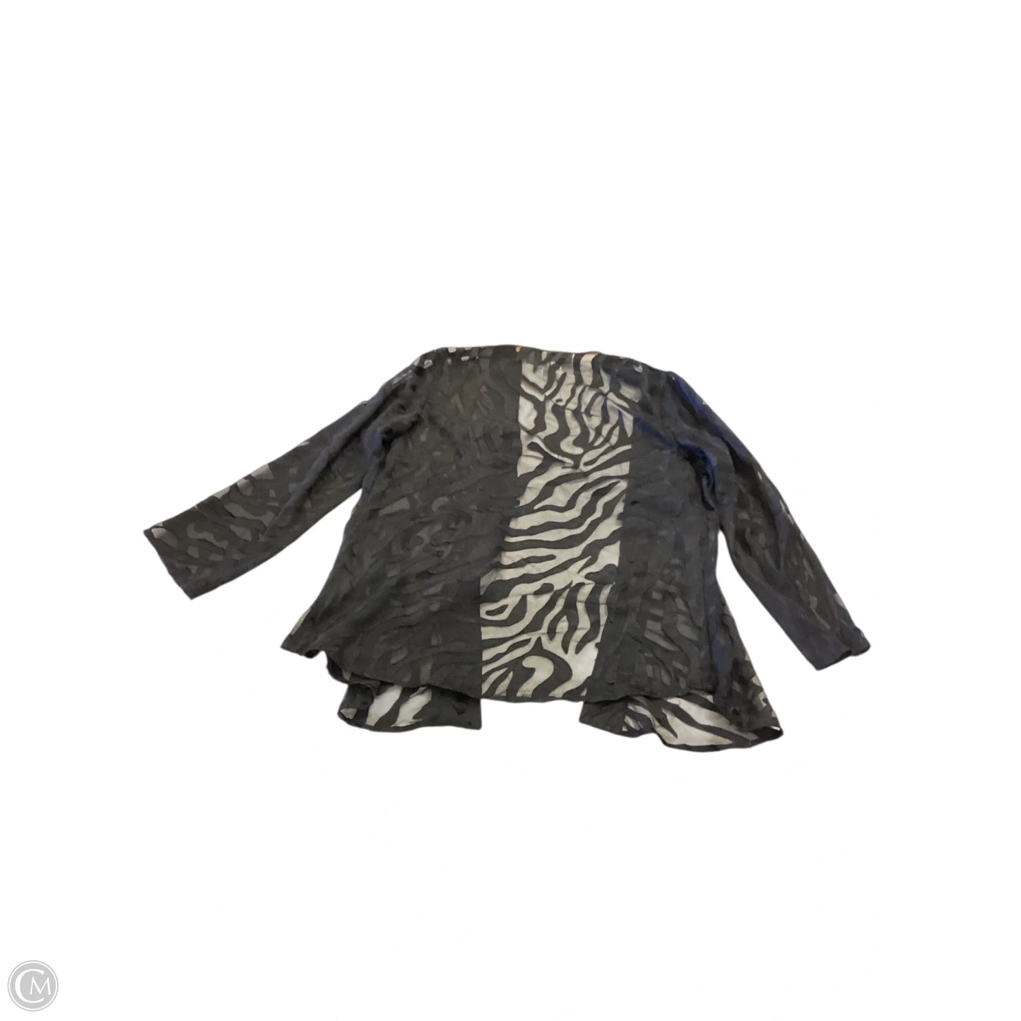 Jacket Shirt By Chicos Private Collection In Black, Size: M