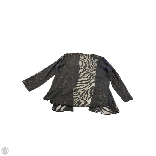 Jacket Shirt By Chicos Private Collection In Black, Size: M