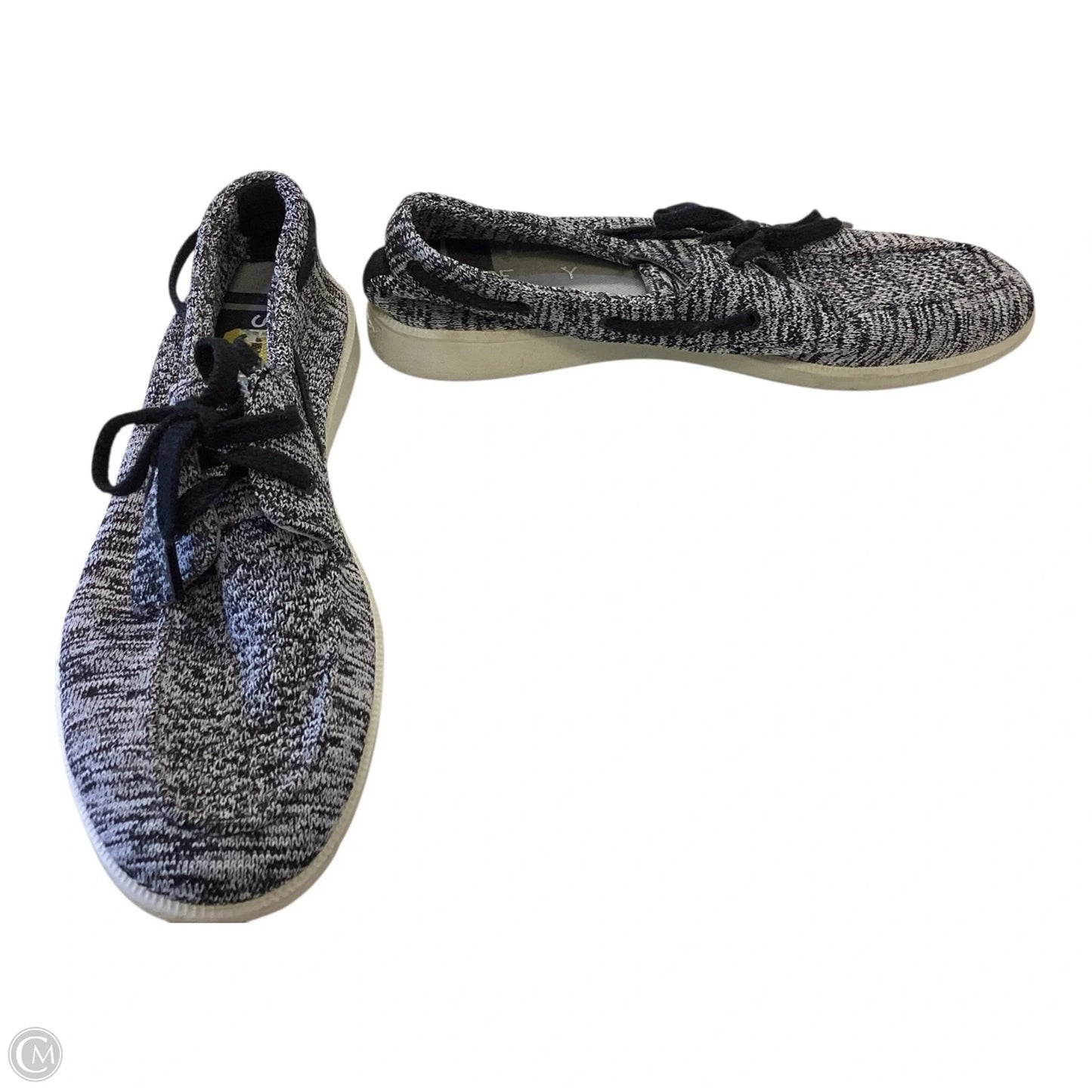 Shoes Sneakers By Sperry In Black & Grey, Size: 9