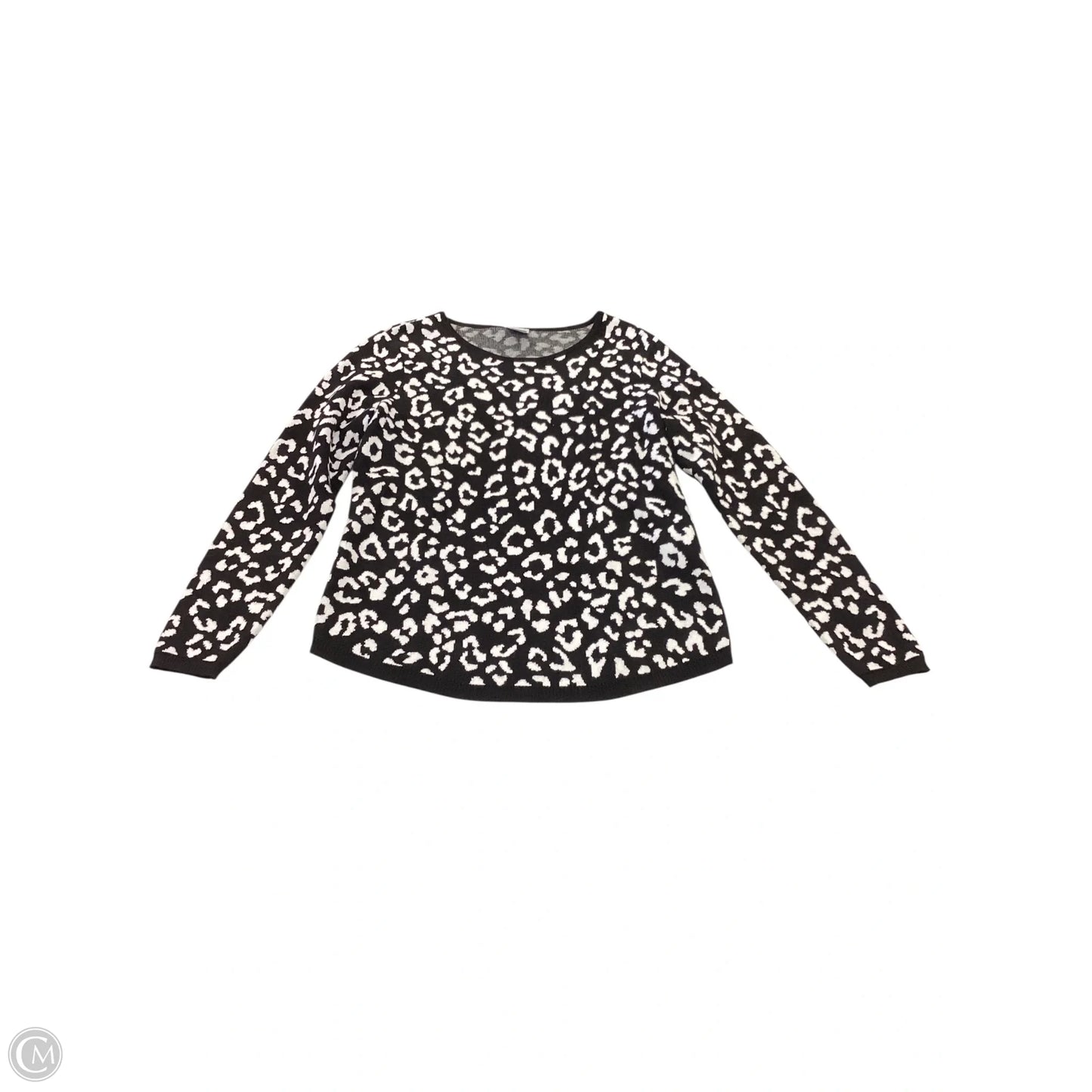 Sweater By Chicos In Animal Print, Size: M