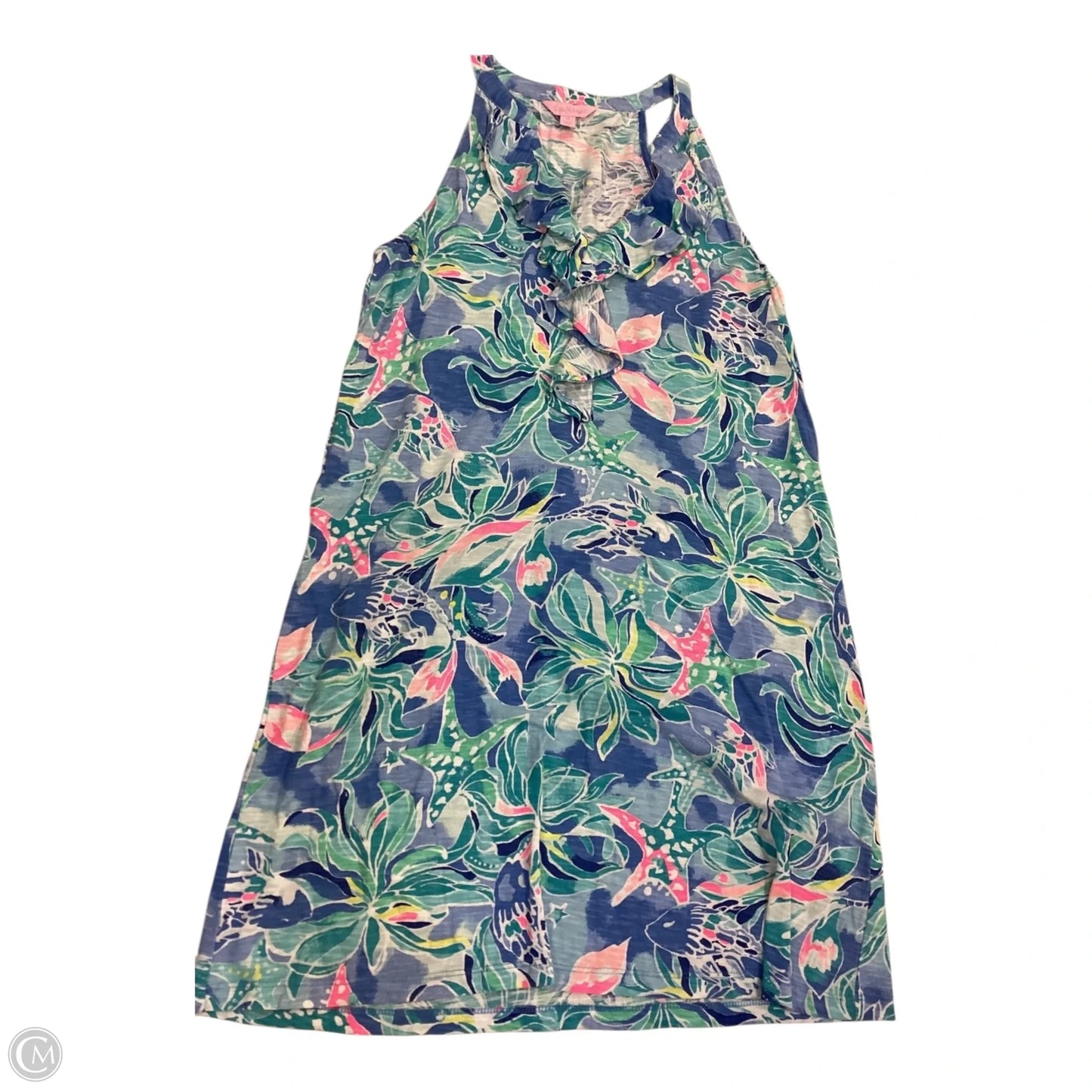 Dress Designer By Lilly Pulitzer In Blue & Pink, Size: M