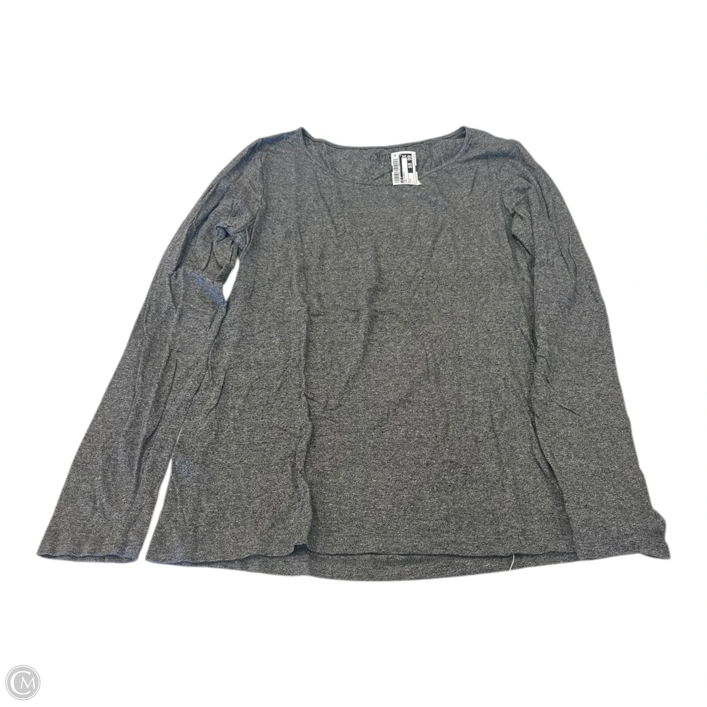 Top Long Sleeve Basic By Apt 9 In Grey, Size: L