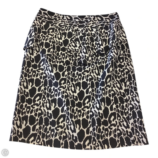 Skirt Midi By Clothes Mentor In Black & Cream, Size: 12