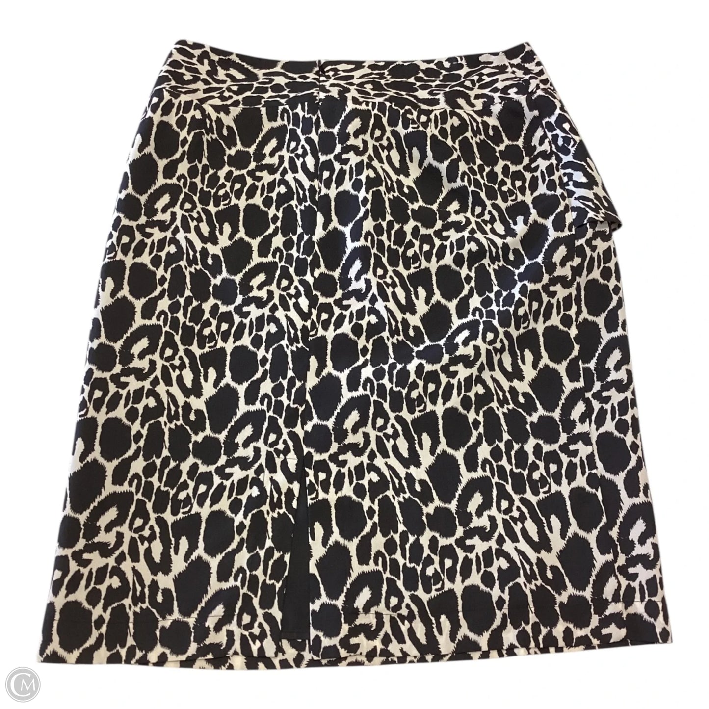 Skirt Midi By Clothes Mentor In Black & Cream, Size: 12
