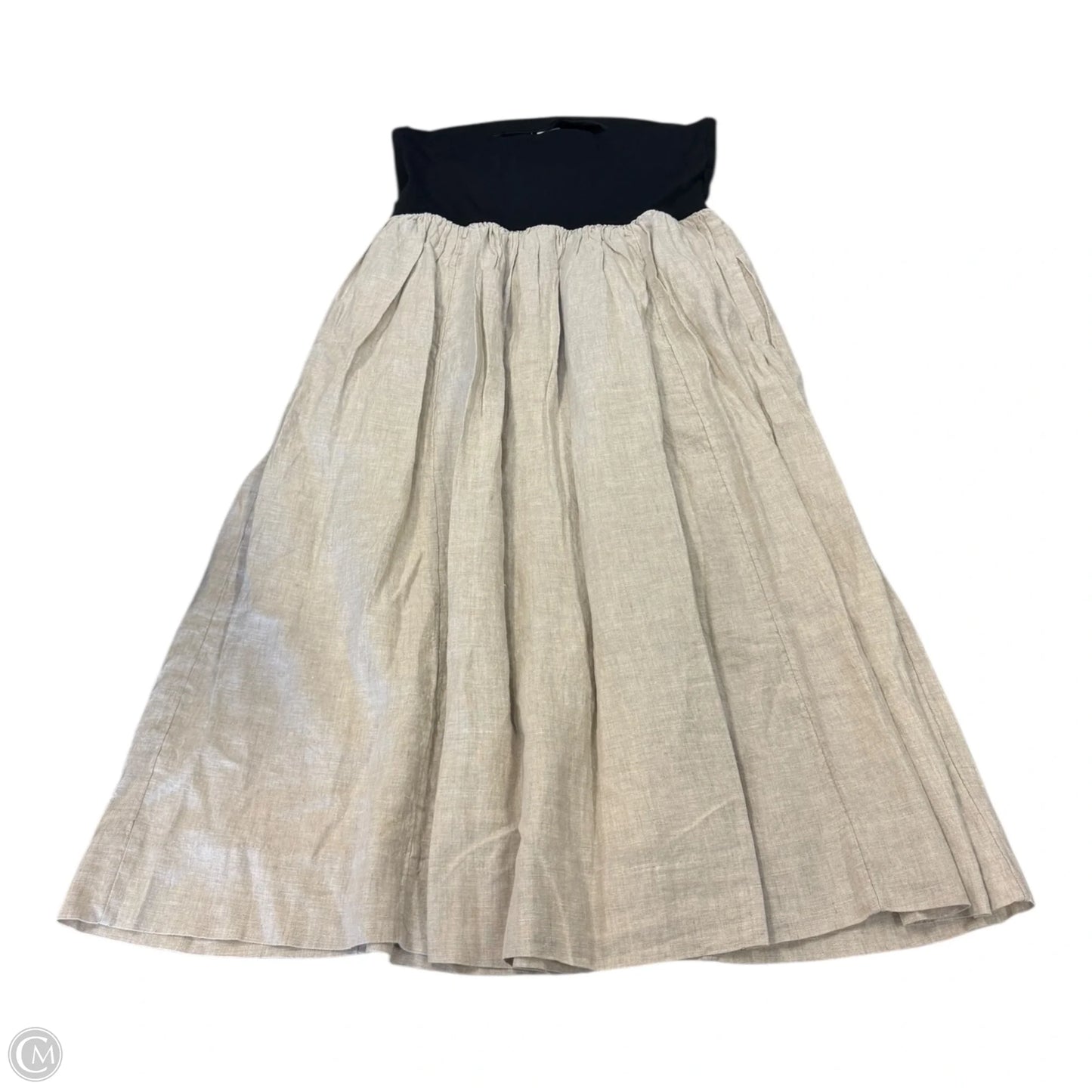 Dress Casual Midi By The Drop In Black & Tan, Size: Xl