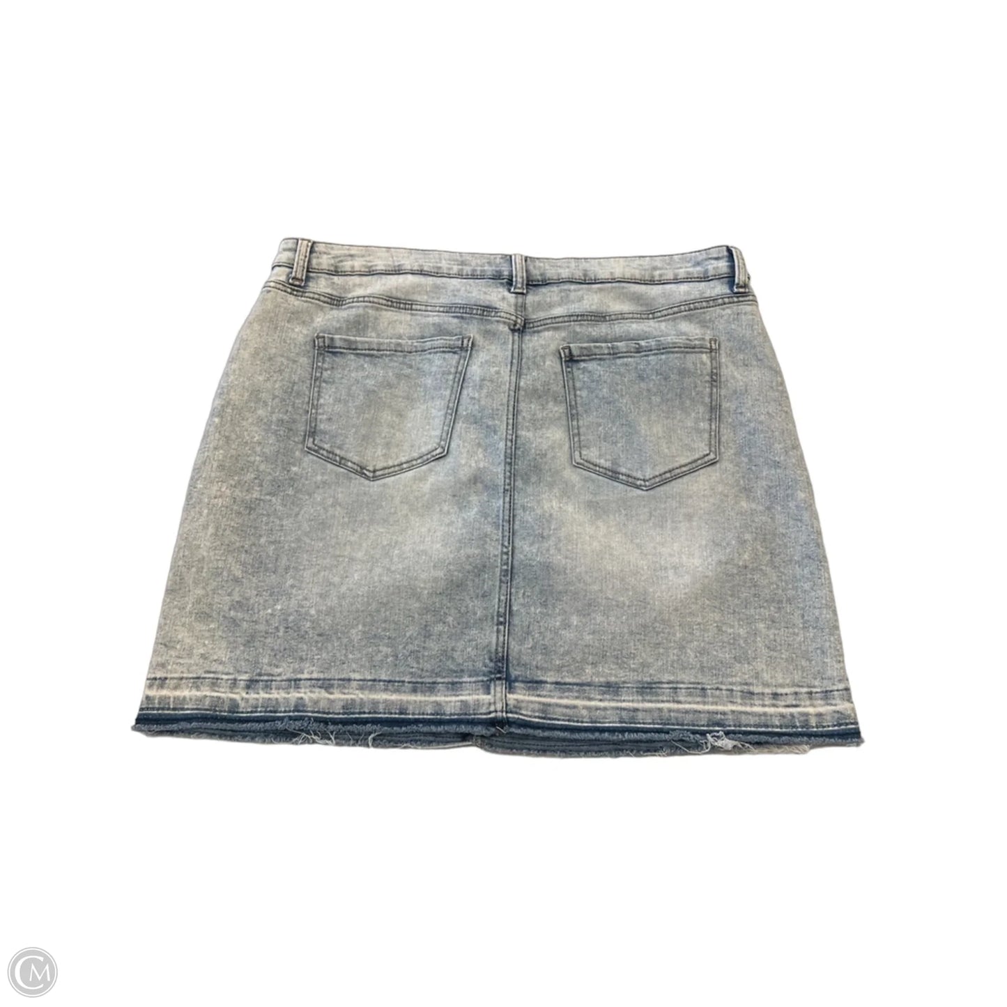 Skirt Mini & Short By Time And Tru In Blue Denim, Size: 16