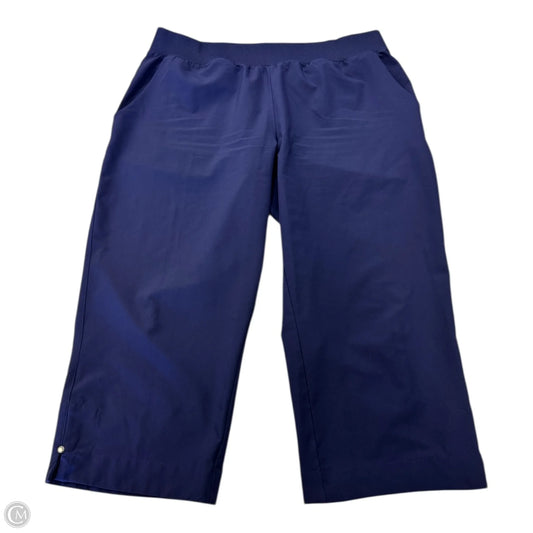 Capris By Coral Bay In Navy, Size: Lp