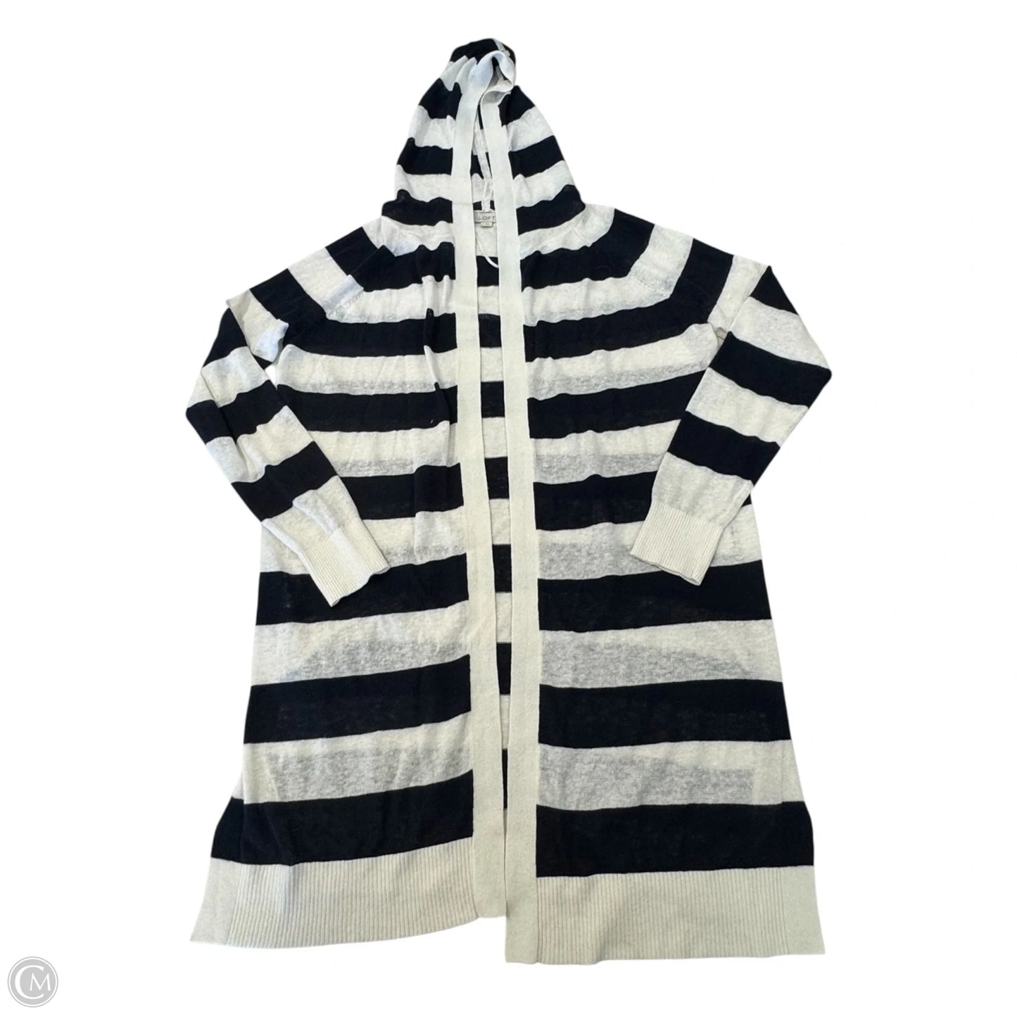 Cardigan By Loft In Striped Pattern, Size: S