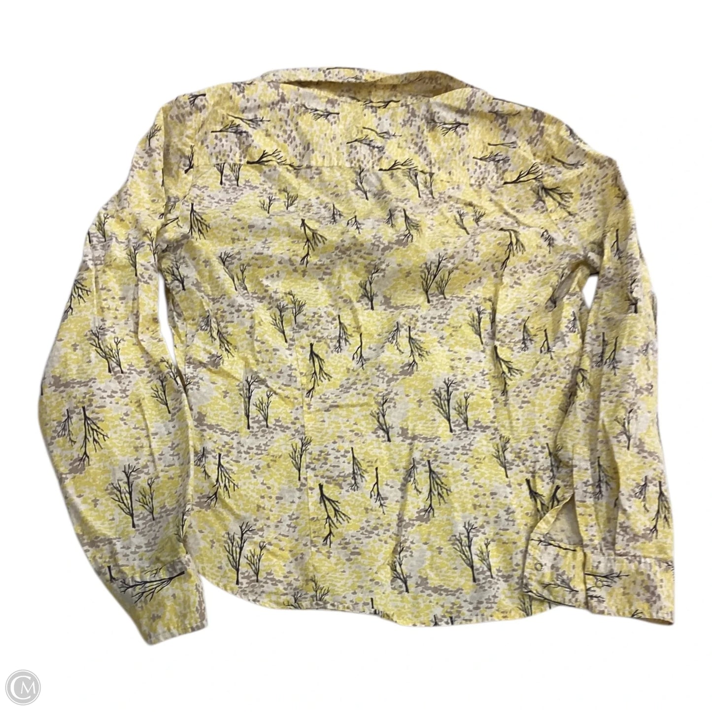 Top Long Sleeve By Gap In Tan & Yellow, Size: M