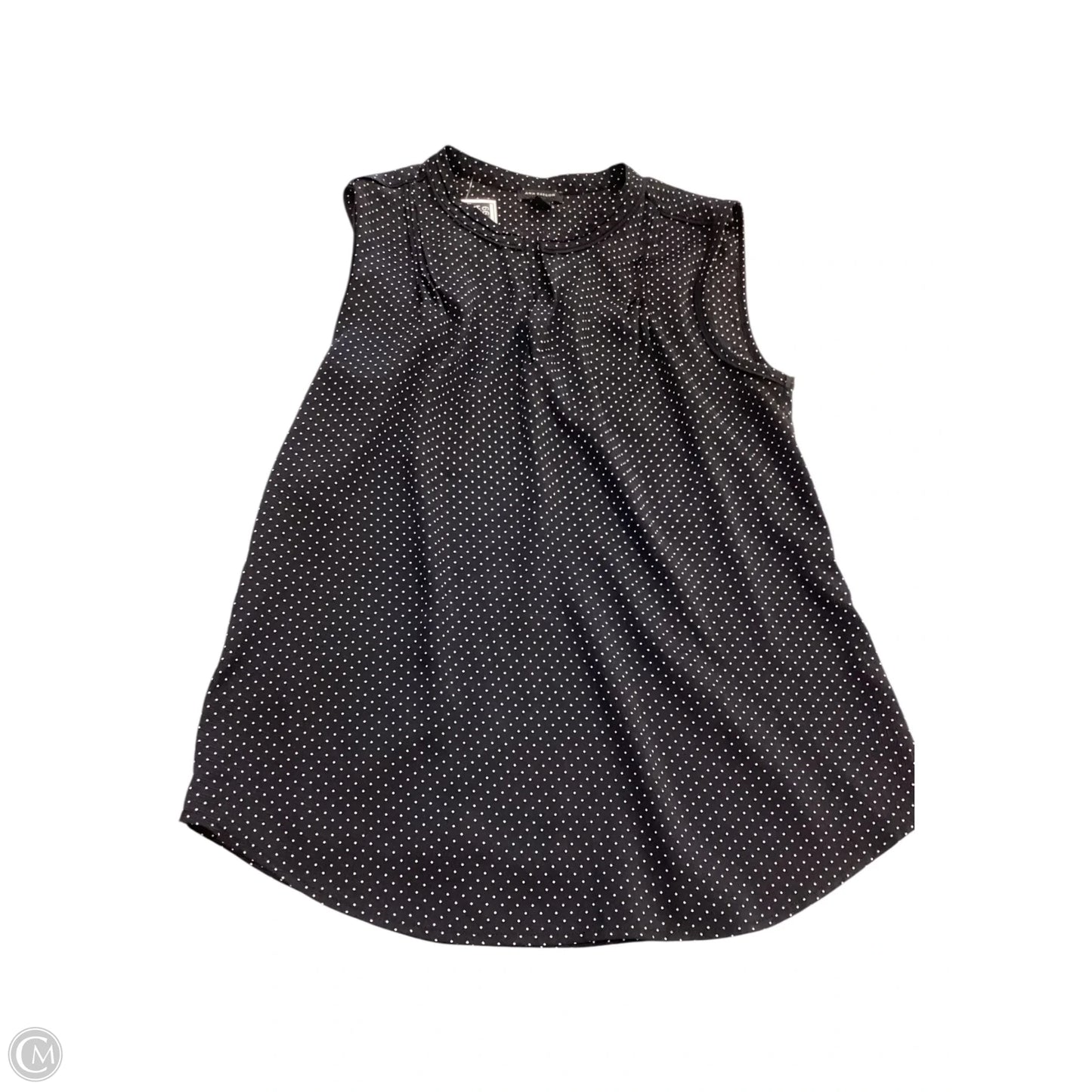 Top Sleeveless By Ann Taylor In Polkadot Pattern, Size: Xs