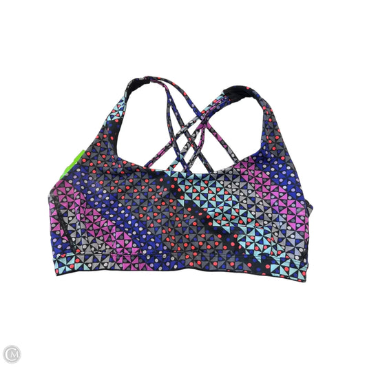 Athletic Bra By Victorias Secret In Geometric Pattern, Size: L