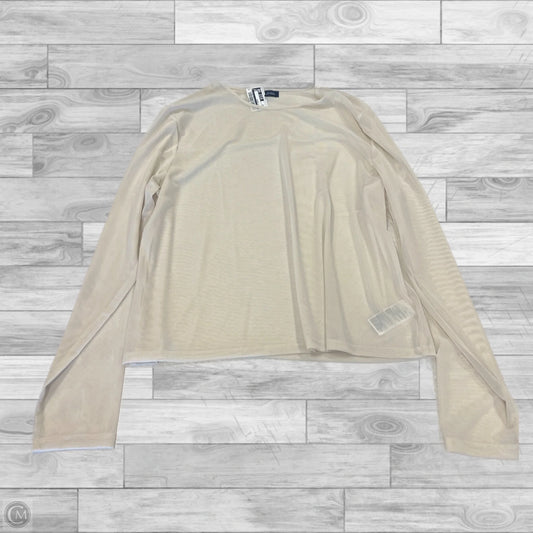 Top 3/4 Sleeve By Gap In Cream, Size: 1x