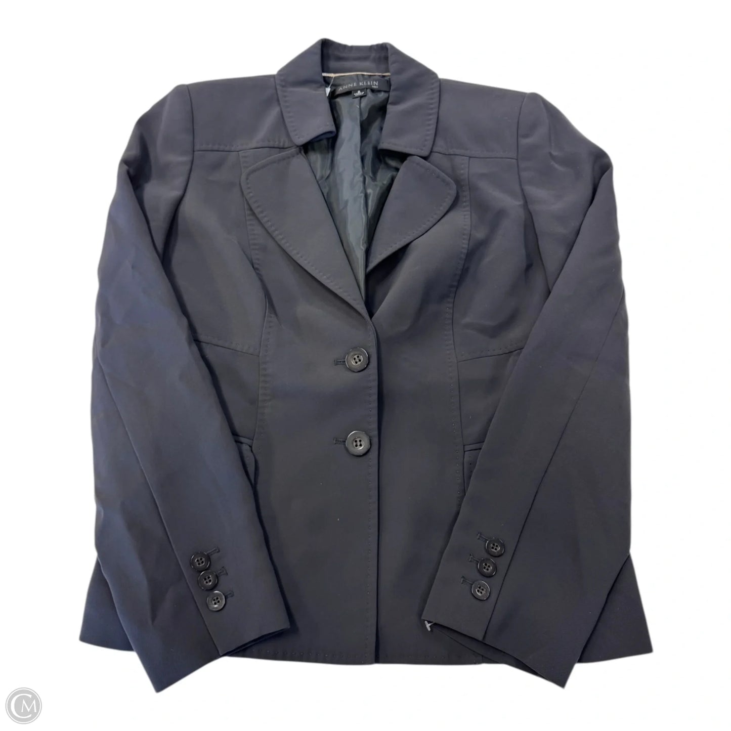 Blazer By Anne Klein In Grey, Size: 6