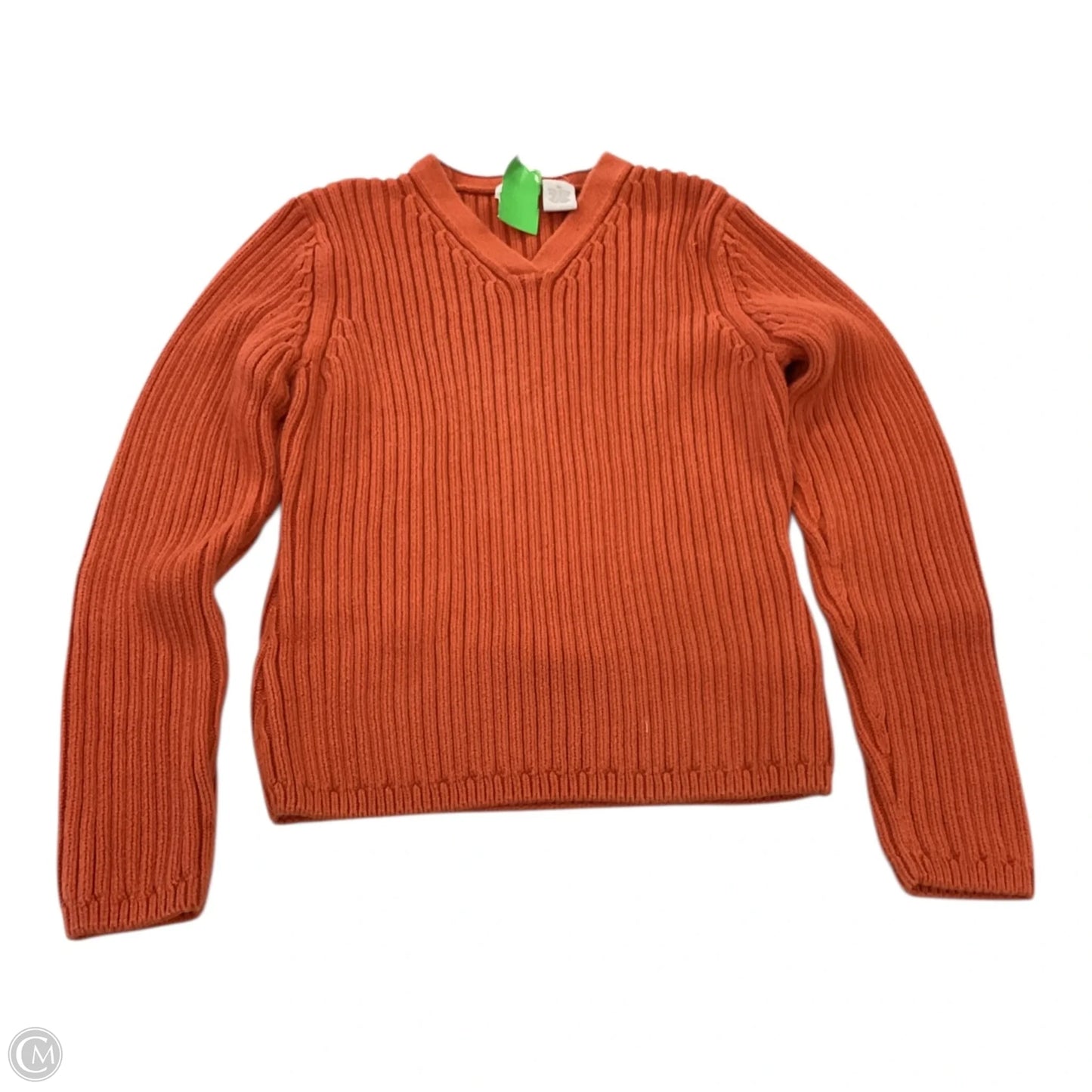 Sweater By Cherokee In Orange, Size: M