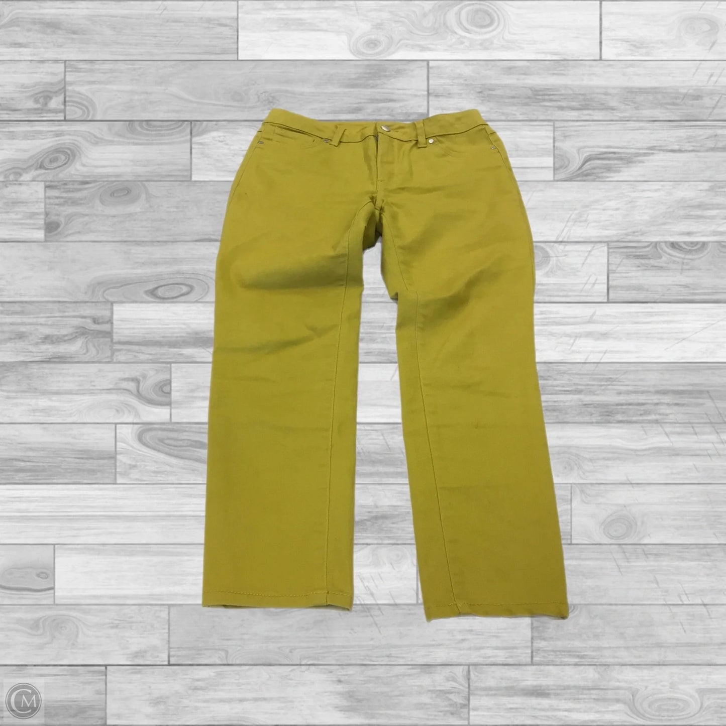 Jeans Straight By D Jeans In Green, Size: 6