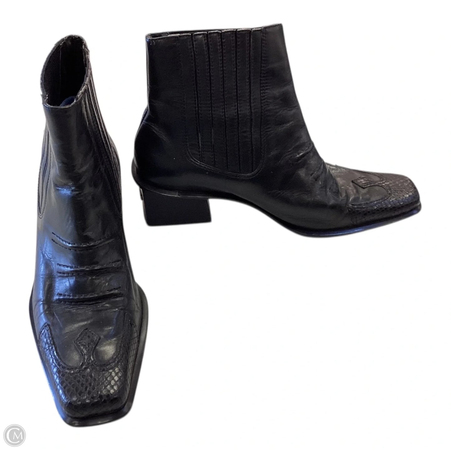 Boots Leather By Harley Davidson In Black, Size: 8