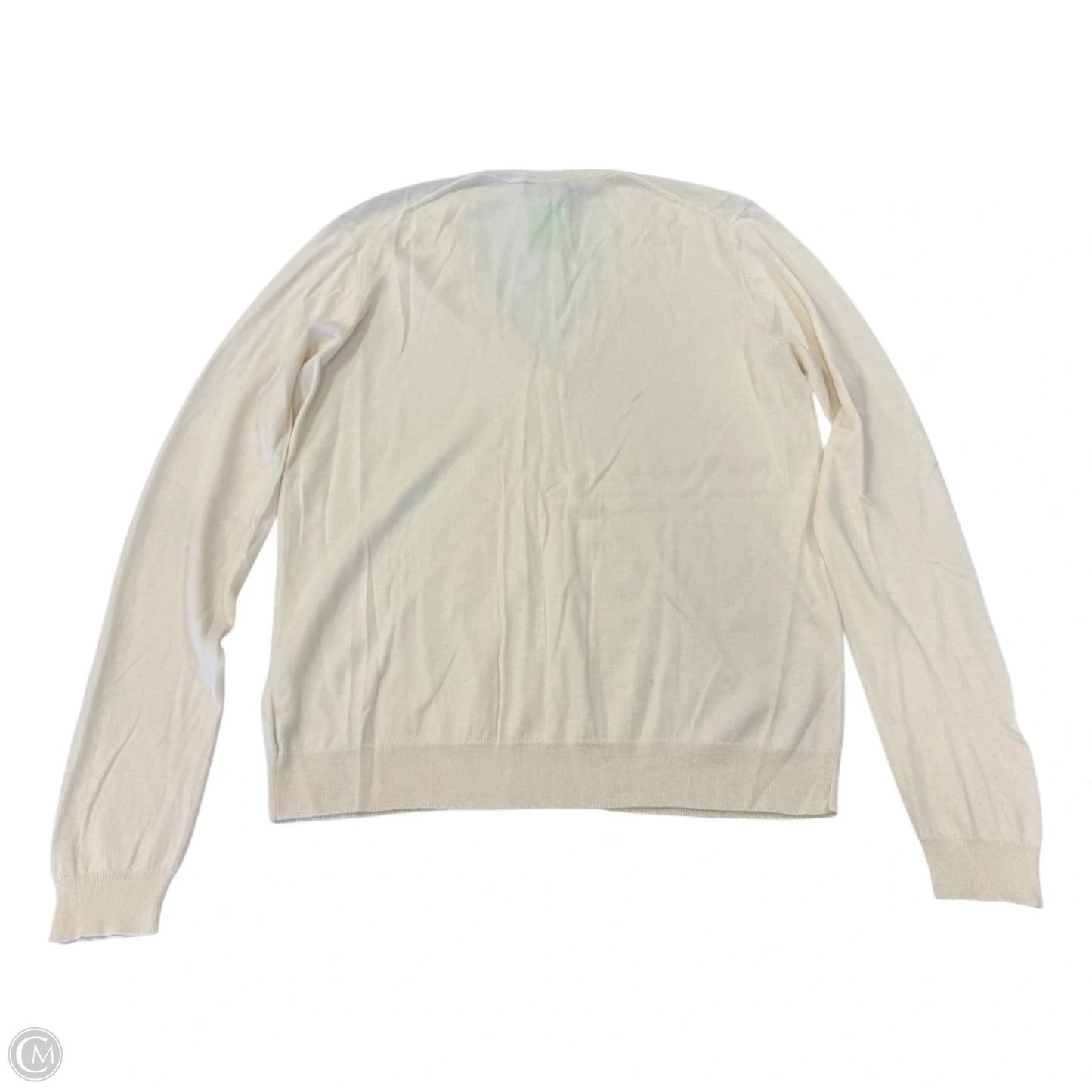 Top Long Sleeve Basic By Theory In Cream, Size: L