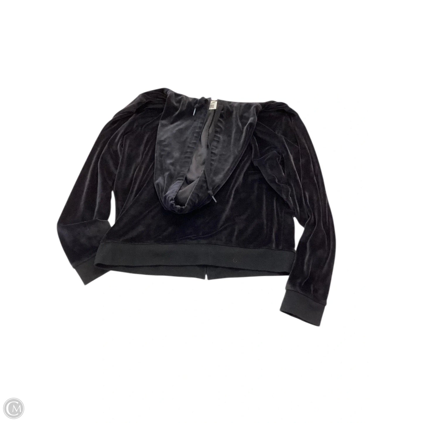 Sweatshirt Hoodie By Pink In Black, Size: L