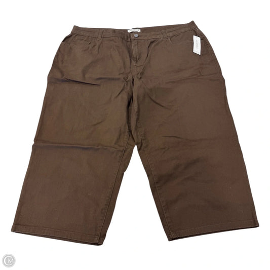 Capris By Coldwater Creek In Brown, Size: 20
