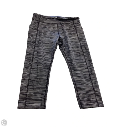 Athletic Capris By Tek Gear In Striped Pattern, Size: Xxl