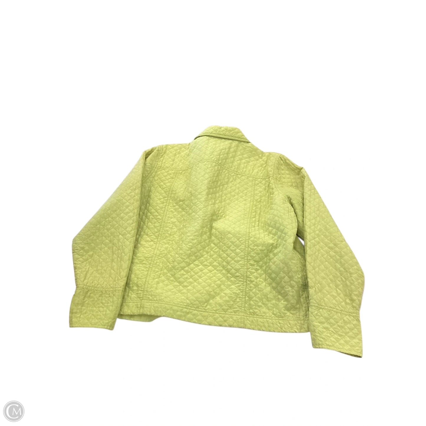 Jacket Puffer & Quilted By Coldwater Creek In Green, Size: 1x
