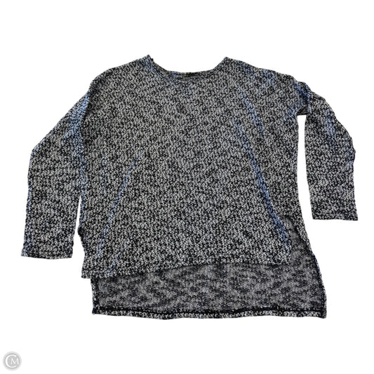 Top 3/4 Sleeve By Clothes Mentor In Black & White, Size: Xs