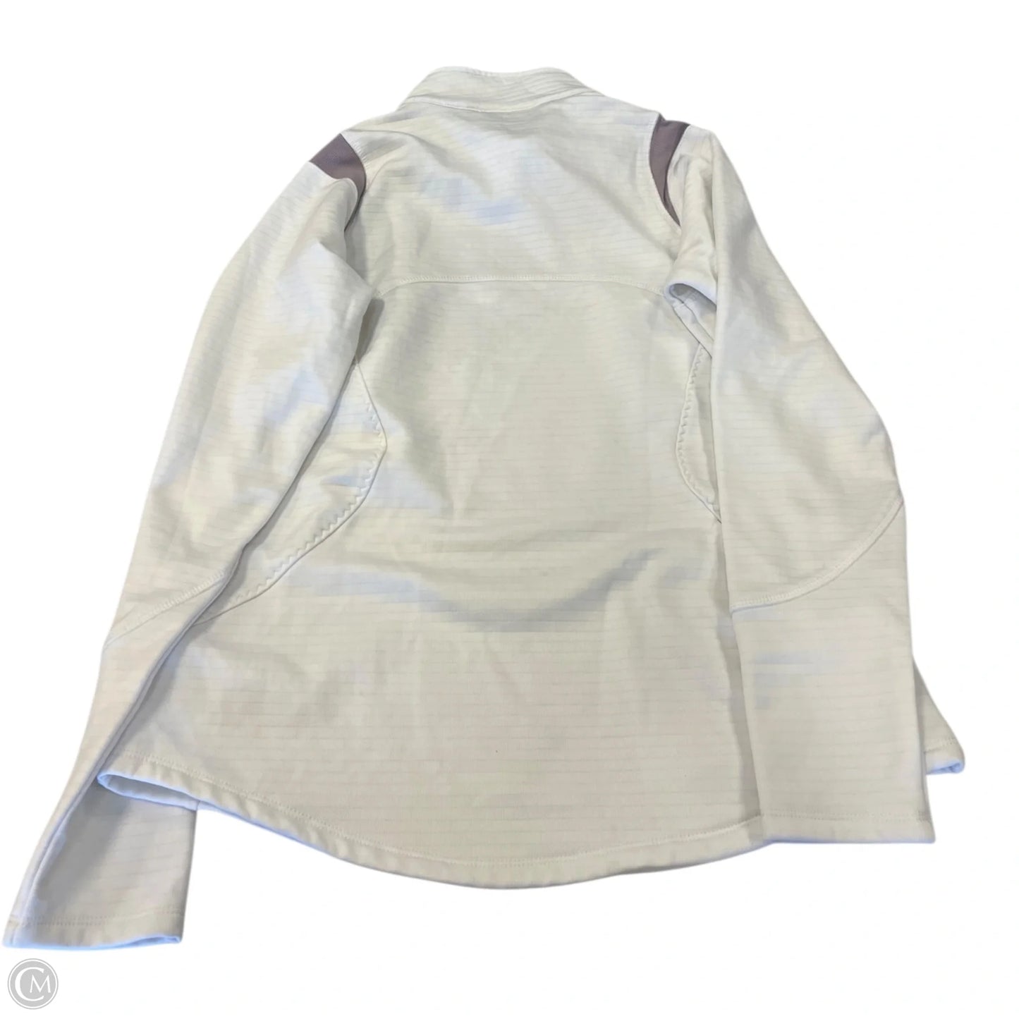 Sweatshirt Collar By Clothes Mentor In White, Size: M