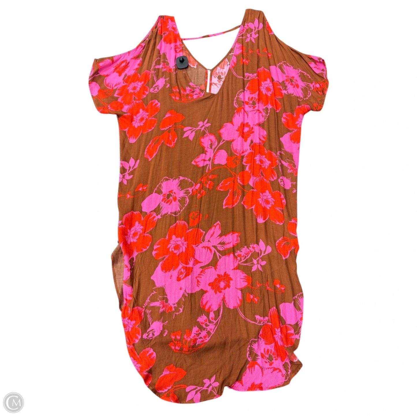 Swimwear Cover-up By Cabi In Brown & Red, Size: M