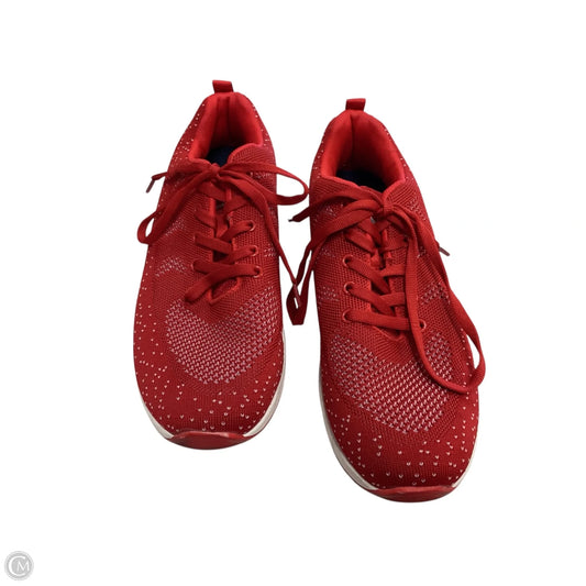 Shoes Athletic By Clothes Mentor In Red, Size: 10