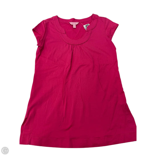 Top Short Sleeve Designer By Lilly Pulitzer In Pink, Size: Xs