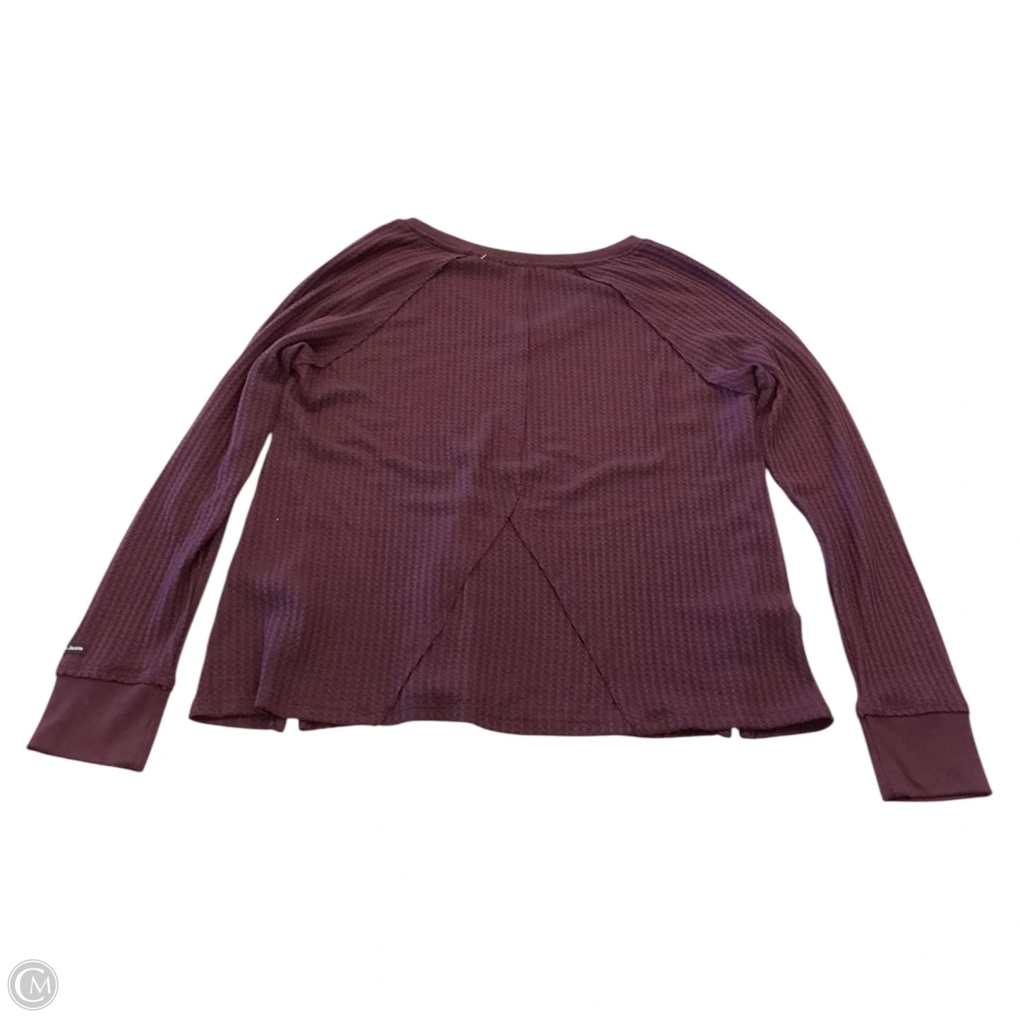 Top Long Sleeve By Calvin Klein In Maroon, Size: M
