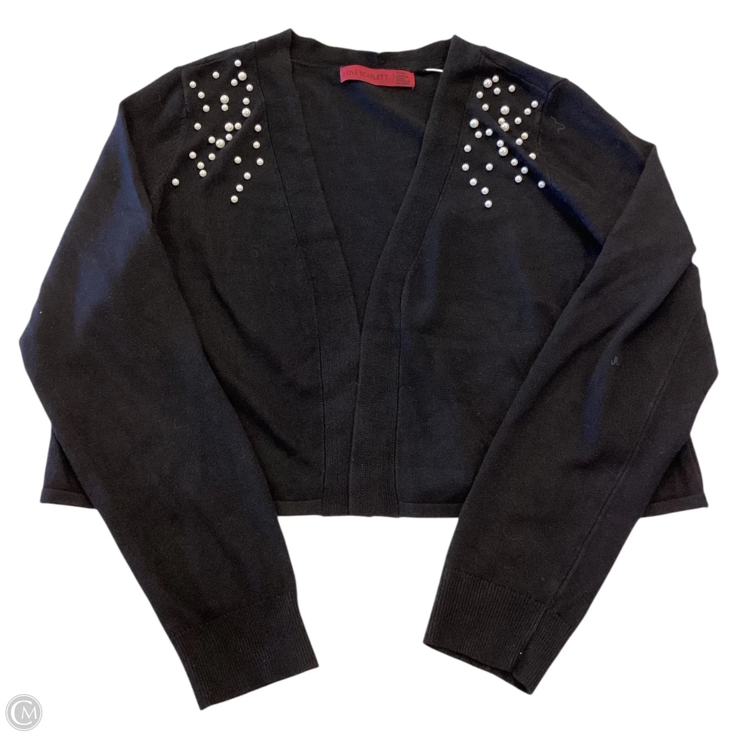 Cardigan By Love Scarlett In Black & White, Size: M