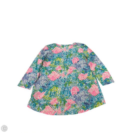 Top 3/4 Sleeve Designer By Lilly Pulitzer In Multi-colored, Size: S