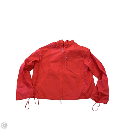 Jacket Windbreaker By Clothes Mentor In Red, Size: M