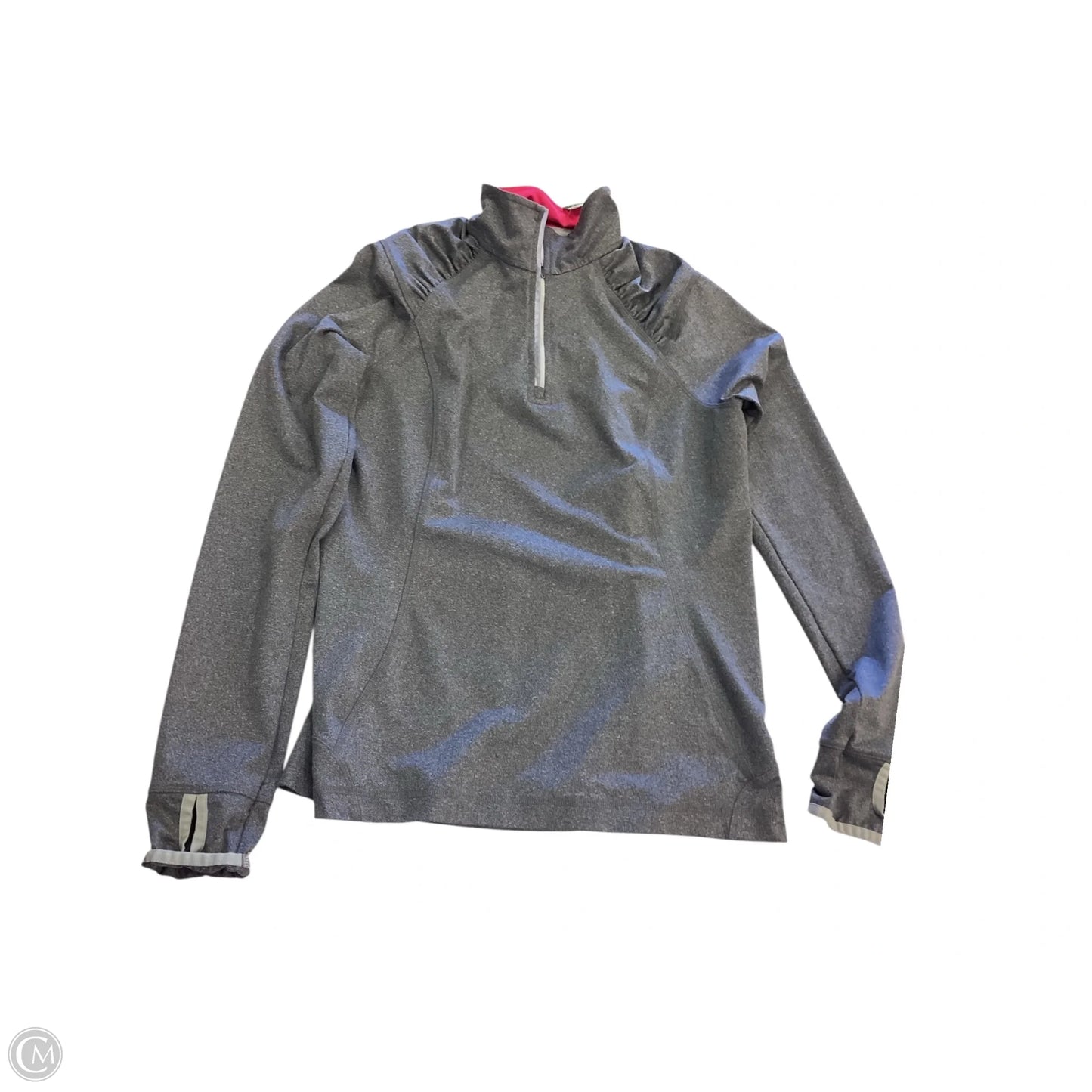 Athletic Jacket By Lands End In Grey, Size: S