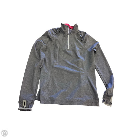 Athletic Jacket By Lands End In Grey, Size: S