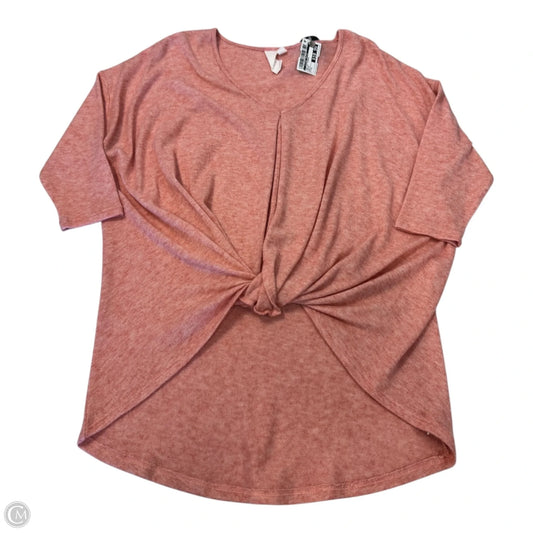 Top 3/4 Sleeve By Clothes Mentor In Orange, Size: M