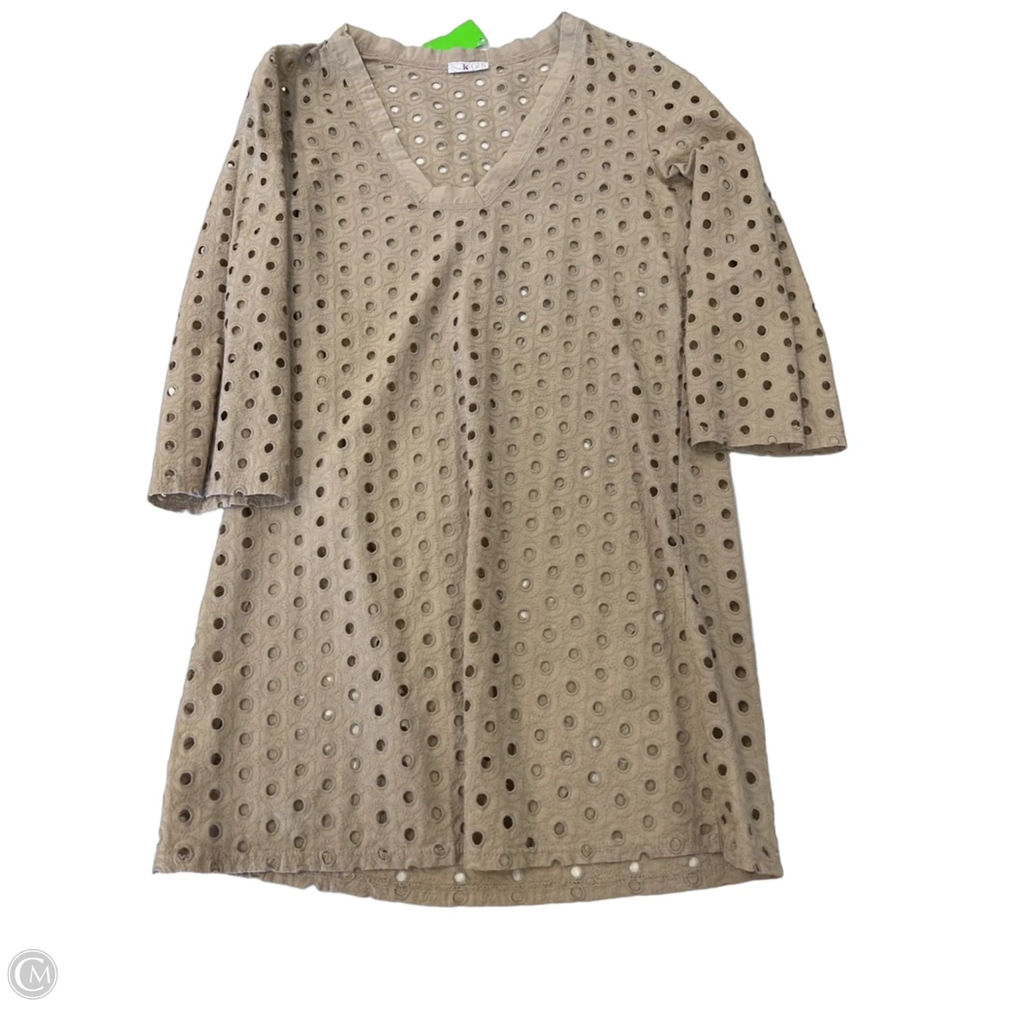 Swimwear Cover-up By Kische In Beige, Size: Osfm