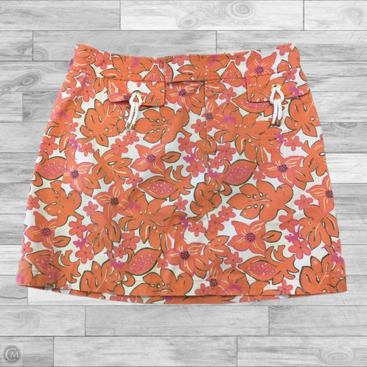 Skirt Designer By Lilly Pulitzer In Orange & Pink, Size: 8