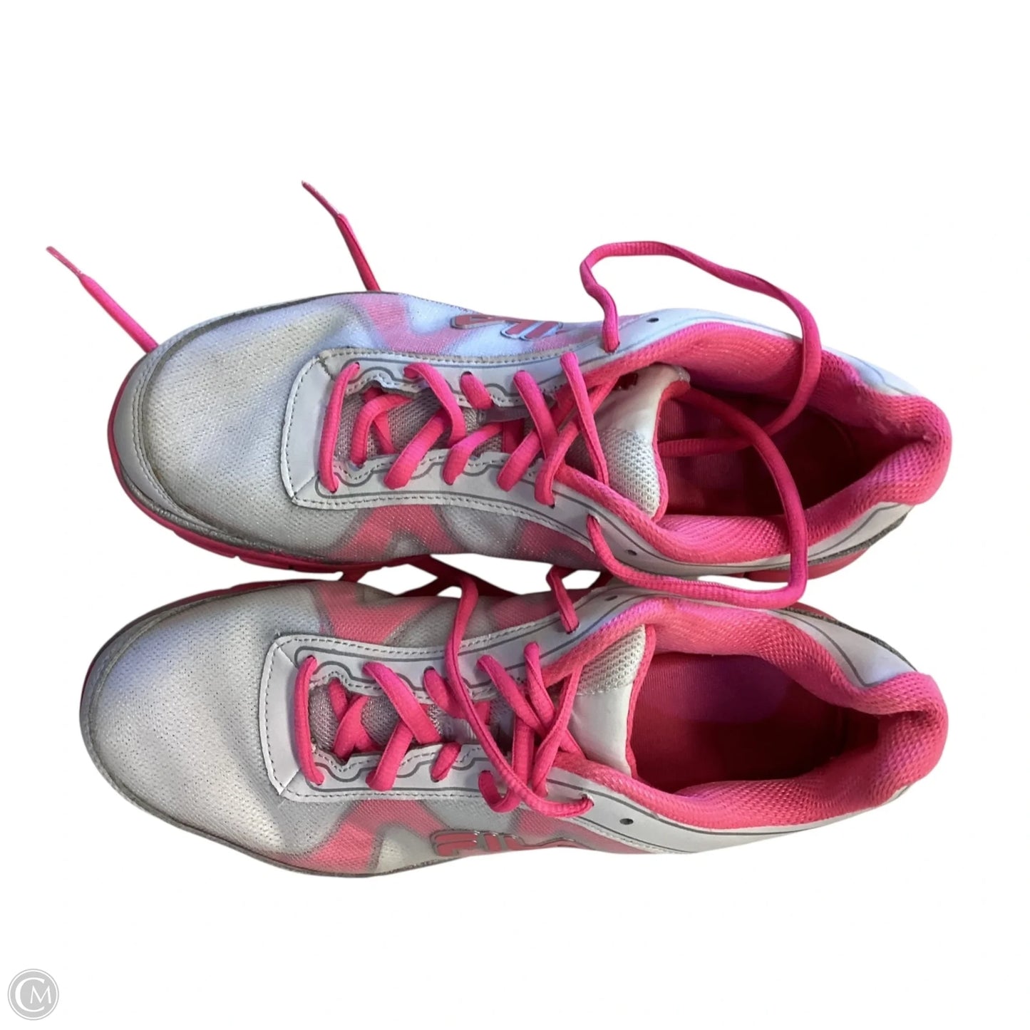 Shoes Athletic By Fila In Pink & White, Size: 9