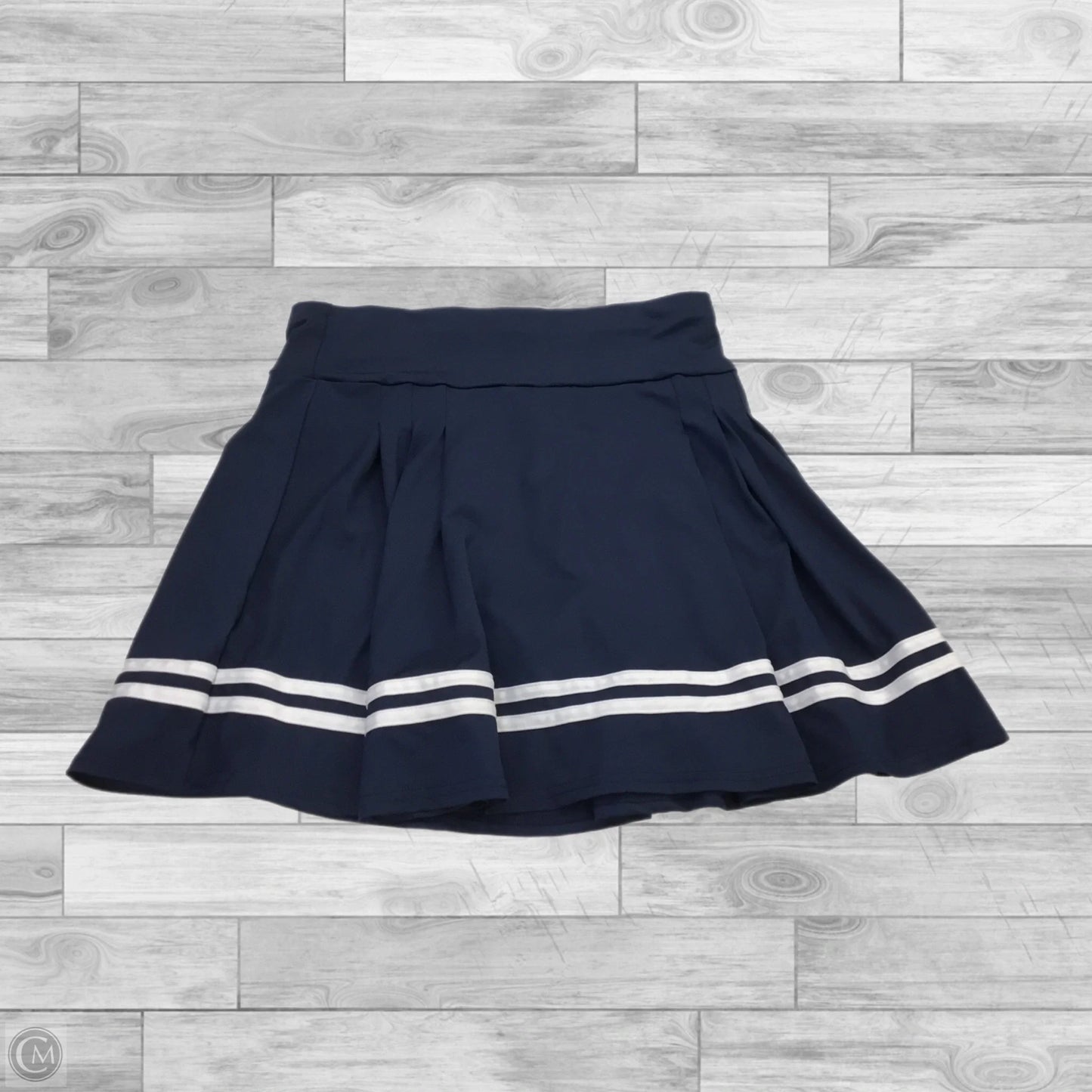 Athletic Skort By Clothes Mentor In Blue & White, Size: L