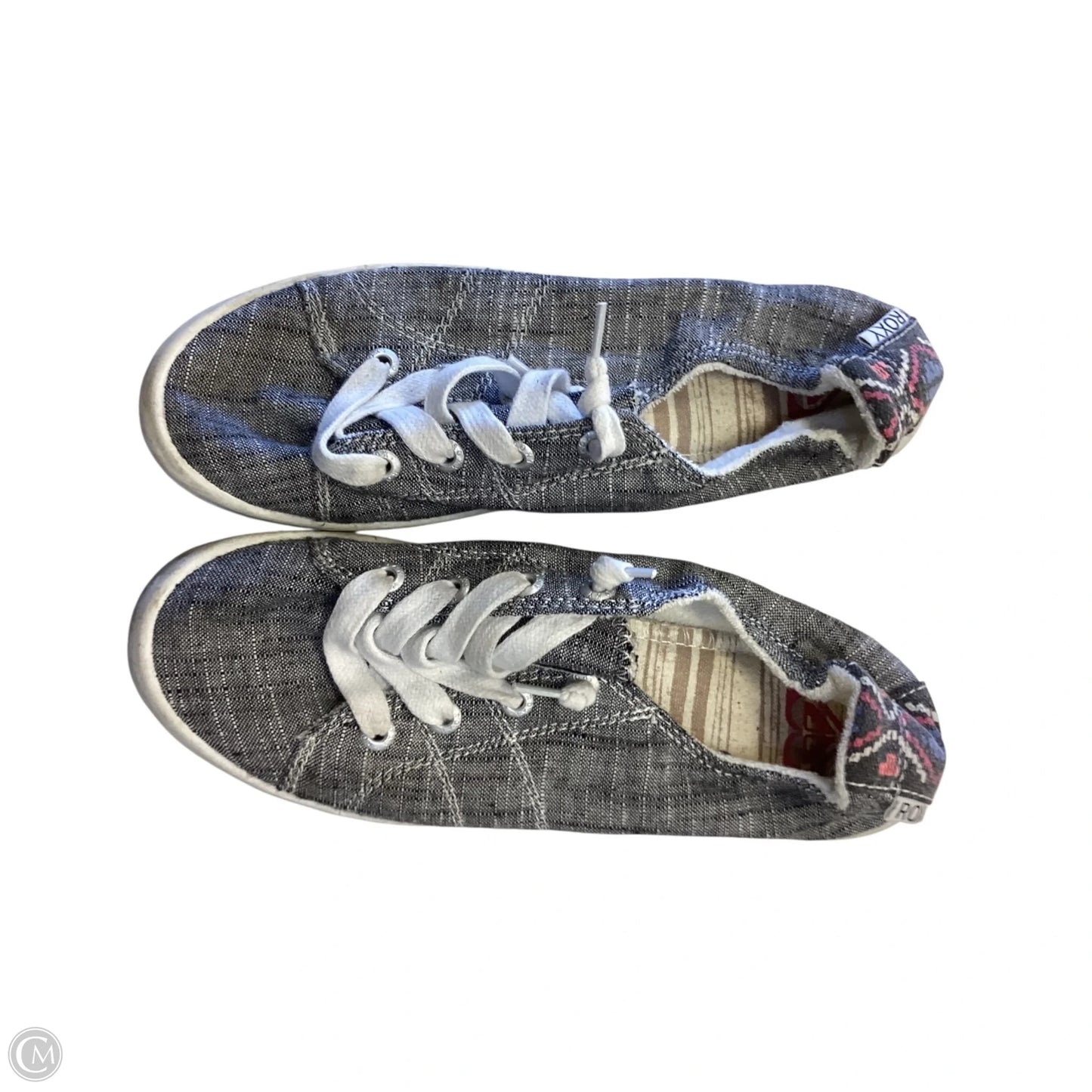 Shoes Sneakers By Roxy In Black & Cream, Size: 7.5