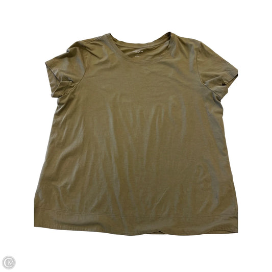 Top Short Sleeve Designer By Lafayette 148 In Green, Size: M