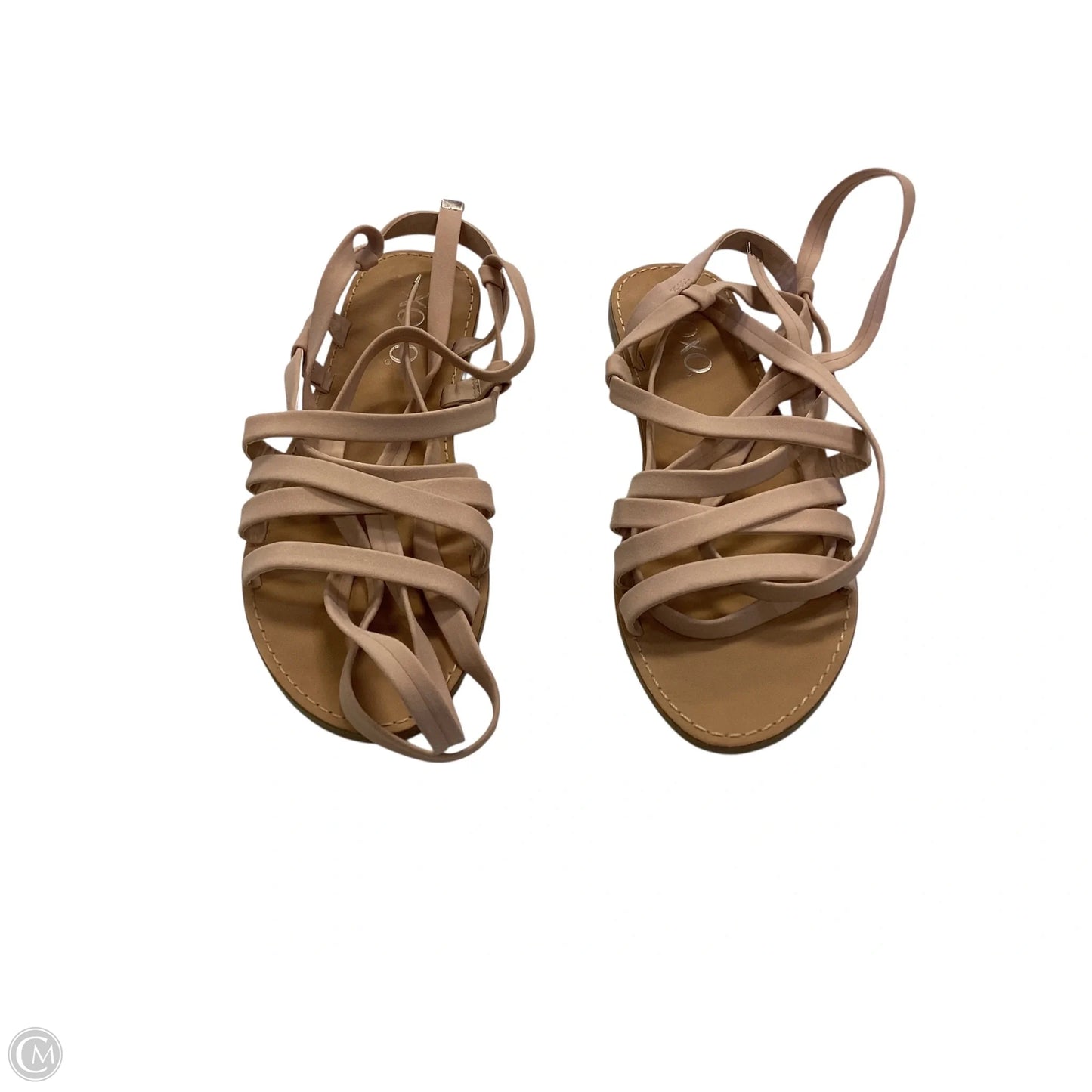Sandals Flats By Xoxo In Tan, Size: 7.5