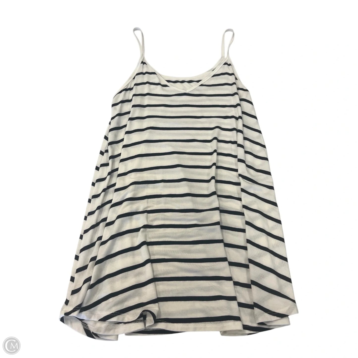 Top Sleeveless By Zenana In Black & White, Size: M