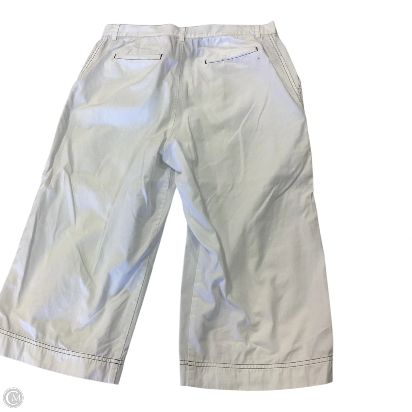 Capris By Lauren By Ralph Lauren In White, Size: 14
