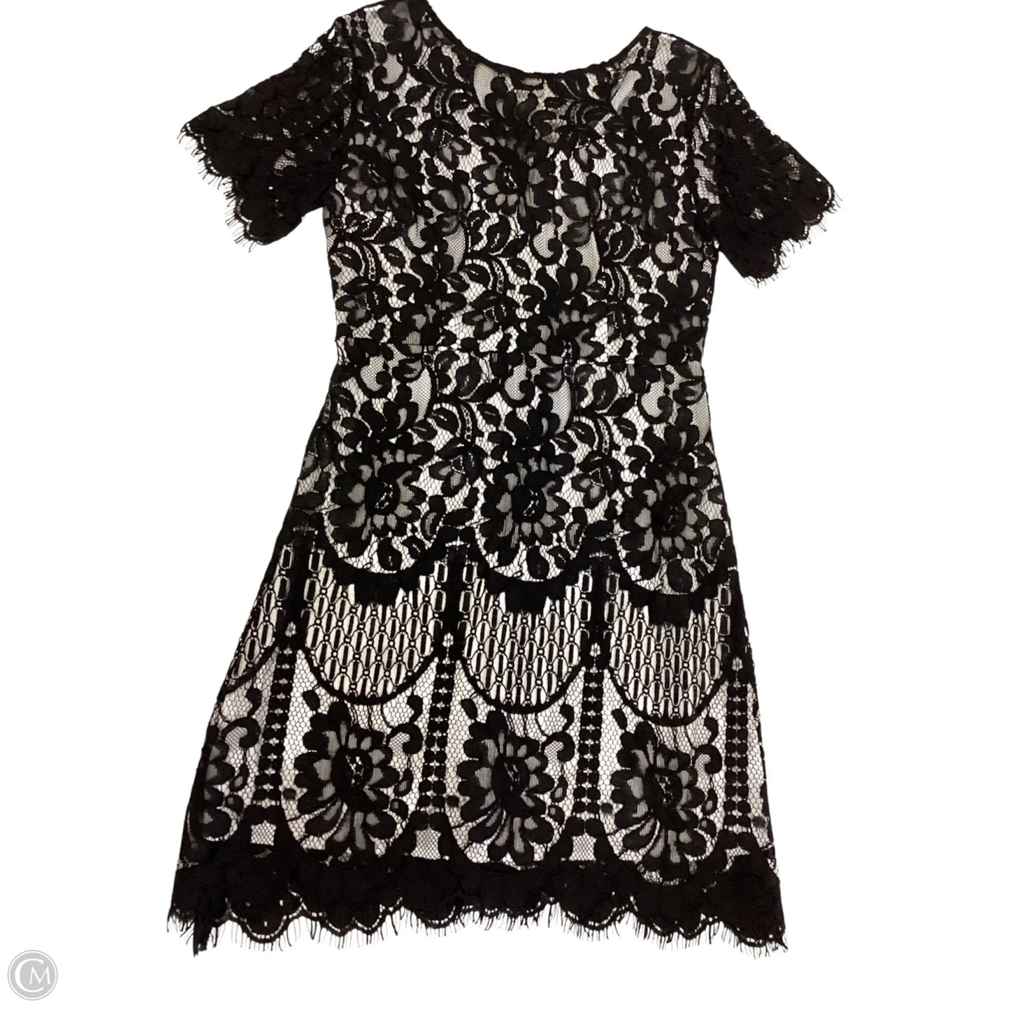 Dress Party Short By Clothes Mentor In Black & White, Size: M