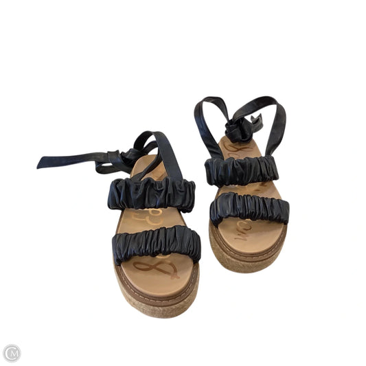 Sandals Flats By Sam Edelman In Black & Brown, Size: 5